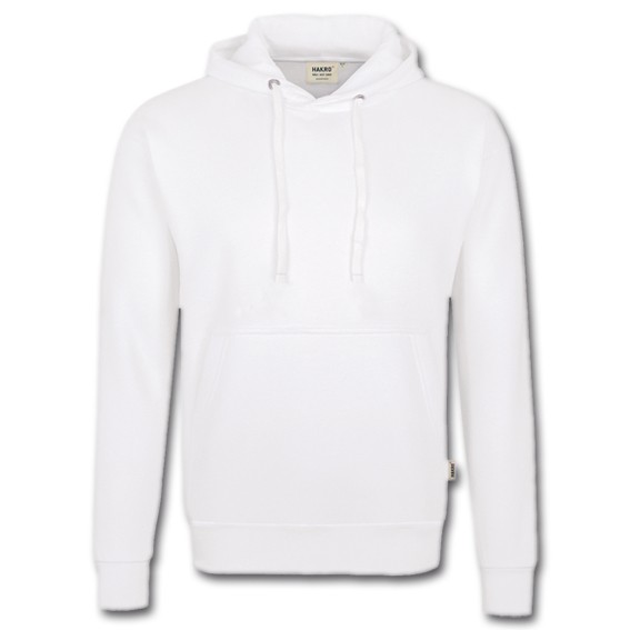 HAKRO 601 PREMIUM weiß- Kapuzen-Sweatshirt
