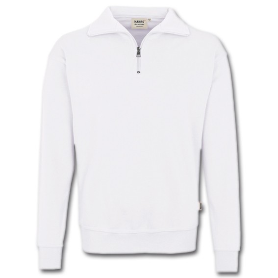 HAKRO 451 PREMIUM weiß - Zip-Sweatshirt