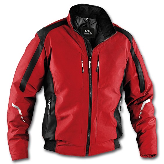 KÜBLER WEATHER 1367 mittelrot/schwarz - Wetterblouson
