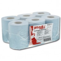 K.C.WYPALL L10 6223 - 18,3 x 38 cm perforiert - 1-lagig - blau - Wischtücher Für leichte Wischvorgänge auf Obeflächen in der Lebensmittelzubereitung und Verpflegung