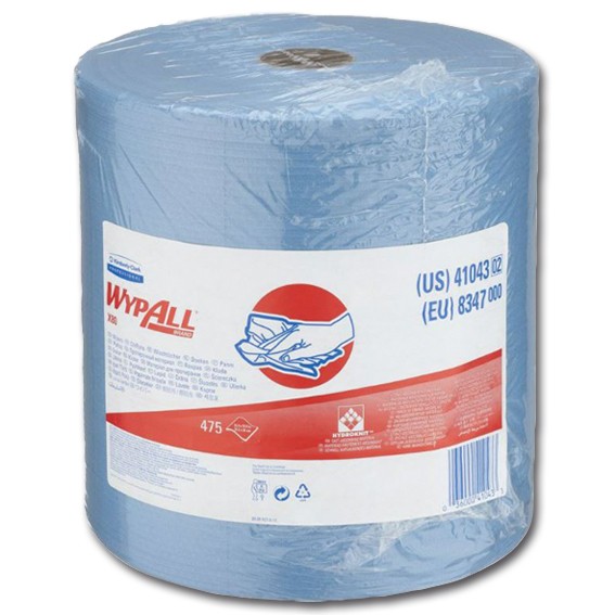 K.C. WYPALL X80 8347 - 31,5 x 34 cm perforiert - 1 lagig - blau - Wischtücher