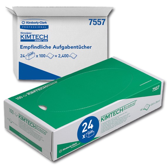 K.C. KIMTECH SCIENCE 7557 - 20 x 20,5 cm - 2-lagig - weiß -Wischtücher