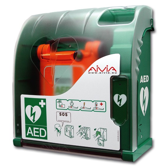 AIVIA 100 - Kunststoff- Wandschrank Modell für Defibrillator PowerHeart AED G5