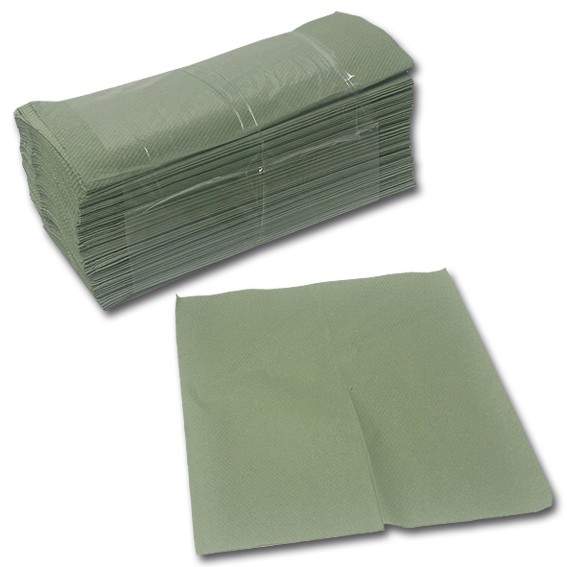 Papierhandtücher - 25 x 23 cm -1-lagig - grün