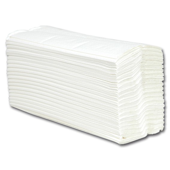 Papierhandtücher - 25 x 31 cm -2-lagig - weiß
