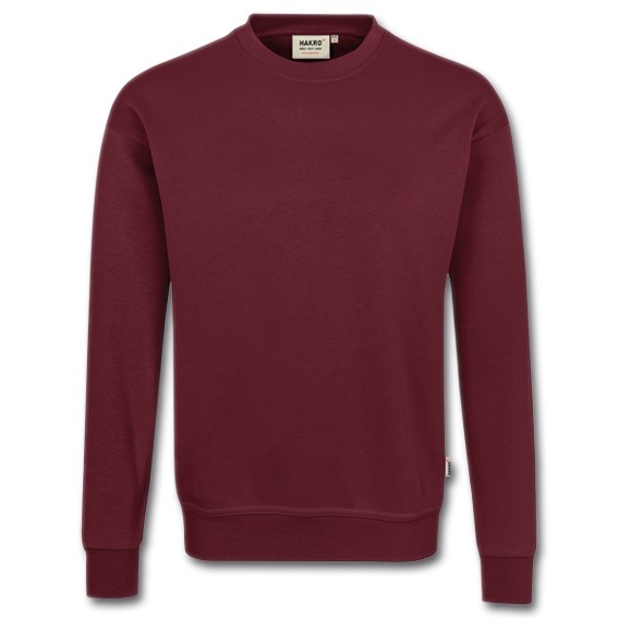 HAKRO 475 MIKRALINAR weinrot - Sweatshirt