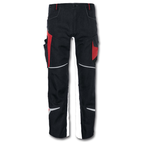 KÜBLER BODYFORCE 2225 schwarz/mittelrot - Bundhose