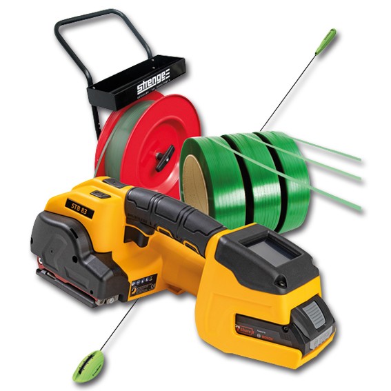 Aktions-Bundle: Kunststoffband-Umreifungsset STB-83