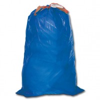 Säcke - 120 l - LDPE - mit Verschluss-Hilfe - blau Wiederverschließbar