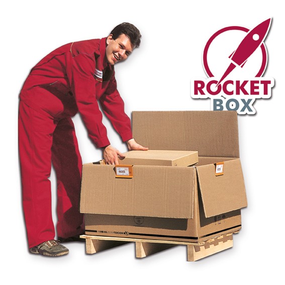 ROCKET-BOX - Palettenkarton für ½ EURO-Paletten FSC®