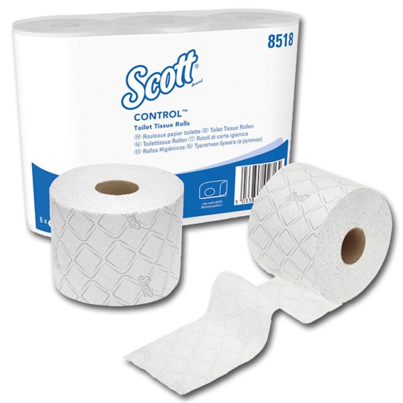 SCOTT 8518 - 3-lagig - Toilettenpapier, weiß