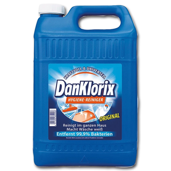 Dan Klorix, Hygiene-Reiniger mit Aktiv-Chlor
