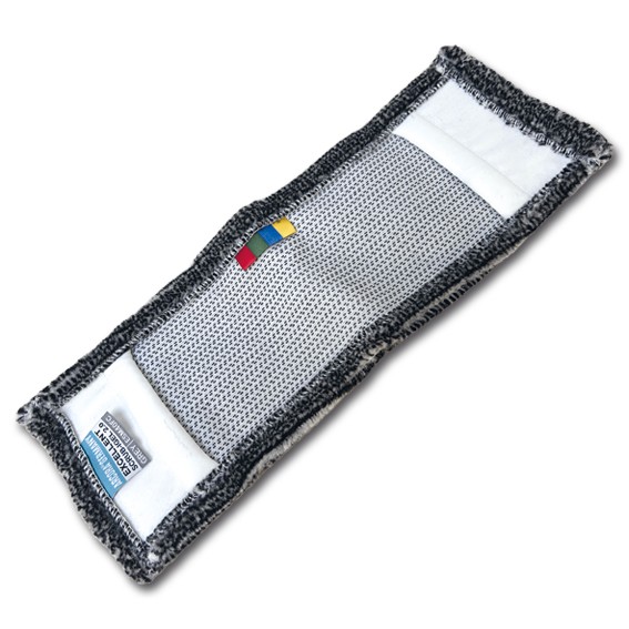 Feuchtwischmop-Bezug Schrubb-Igel grau 40 cm Microfasermopp