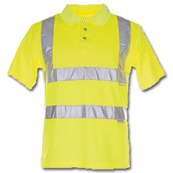 Warnschutz Polo-Shirt PLANAM, warngelb, Gr. M 2092