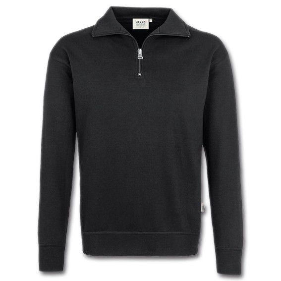 HAKRO 451 PREMIUM schwarz - Zip-Sweatshirt