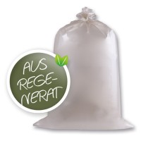 Säcke - 120 l - Regenerat LDPE - transparent Inhalt bleibt sichtbar