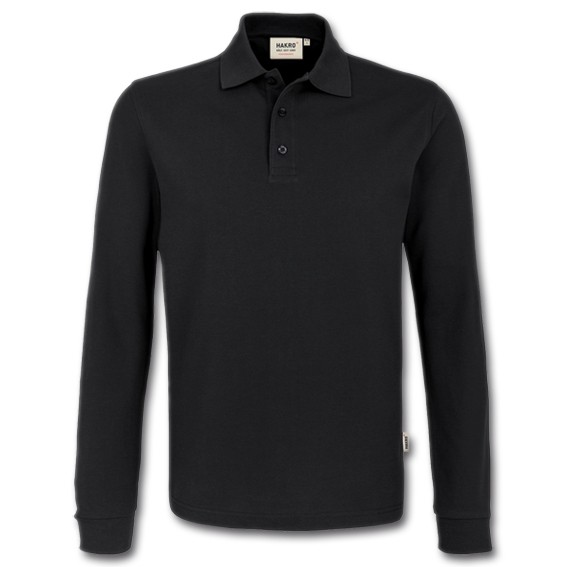 HAKRO 815 PERFORMANCE schwarz - Langarmpoloshirt
