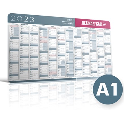 Strenge Wand-Kalender / Planer A1