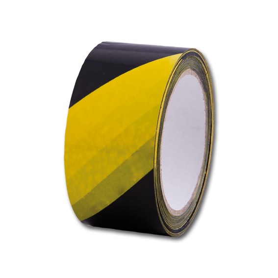 PVC Warnband schwarz-gelb gestreift