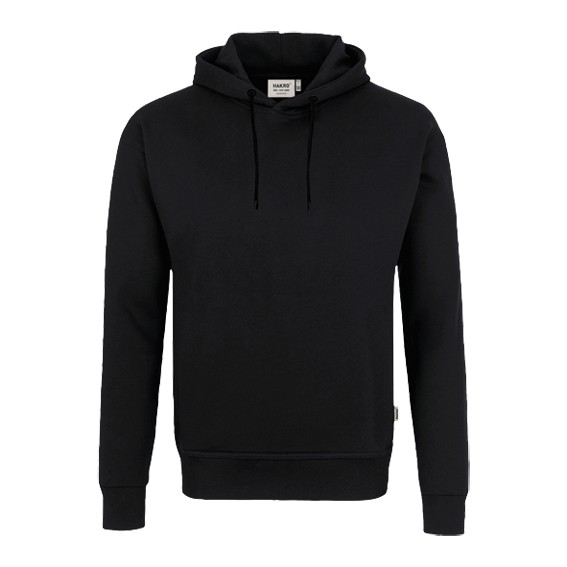 HAKRO 560 BIO-BAUMWOLLE GOTS schwarz - Kapuzen-Sweatshirt