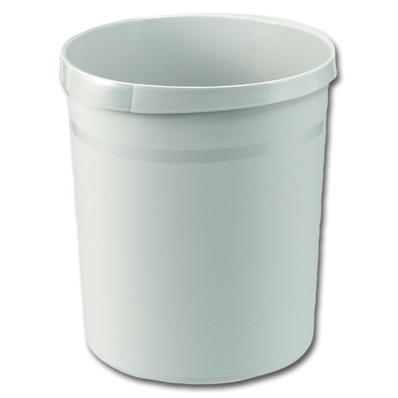 Papierkorb - 18-45 l - lichtgrau
