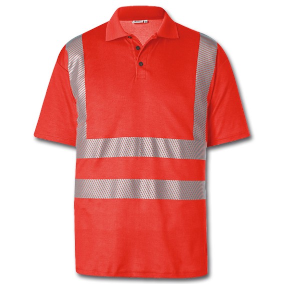 KÜBLER REFLECTIQ PSA 2 5042 warnrot - Polo-Shirt