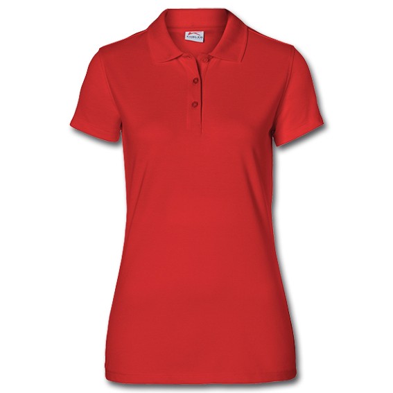 KÜBLER SHIRTS 5026 mittelrot - Damen-Polo-Shirt
