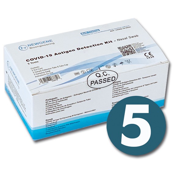 Newgene Covid-Antigen Schnelltest 5er Packung