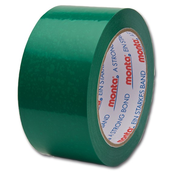 Monta 250F grün - 66 m Naturkautschuk - PVC-Packband