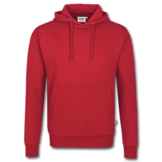 HAKRO 601 PREMIUM rot - Kapuzen-Sweatshirt