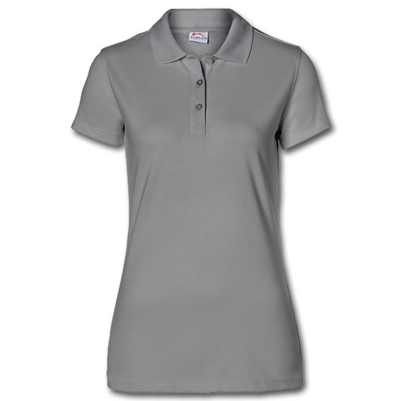 KÜBLER SHIRTS 5026 mittelgrau - Damen-Polo-Shirt