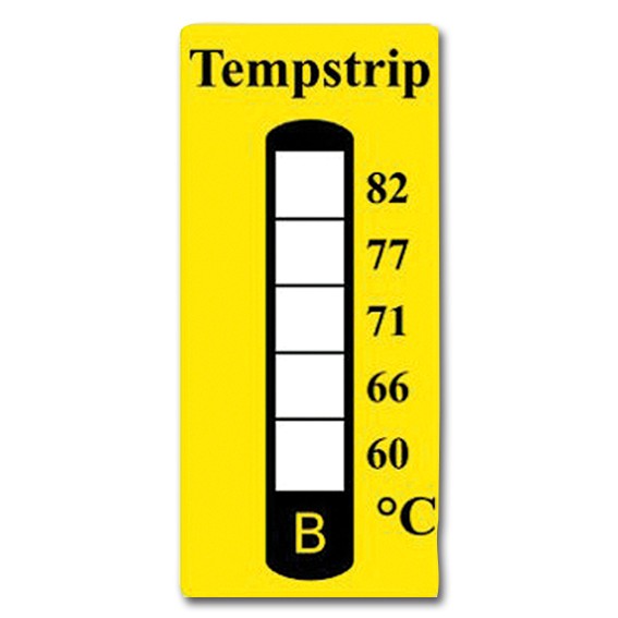 Temperatur-Messstreifen vertikal