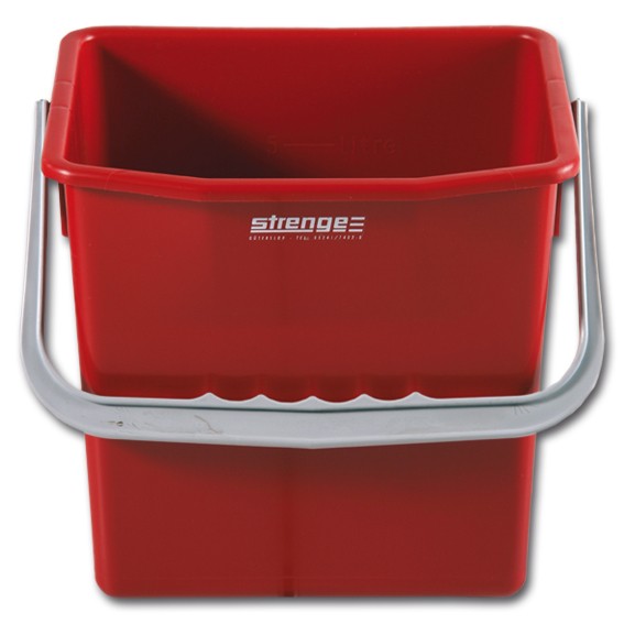CLINO 6 Liter rot - Eimer für Systemwagen