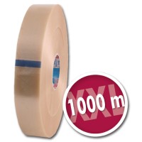 tesapack 4100 PVC Automatenpackband transparent - 1000m Naturkautschuk Universell einsetzbares Automatenband