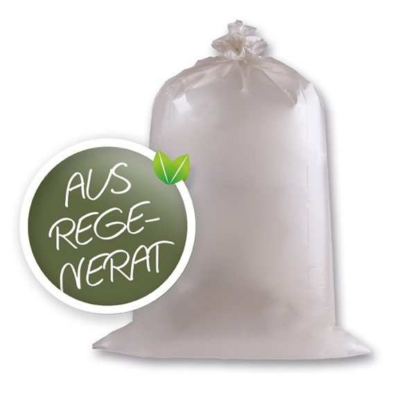 Säcke - 70 l - Regenerat LDPE - transparent