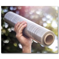 Trioloop Recycling-Handstretchfolie Besonder umweltfreundliche, hoch elastische und durchstoßfeste Cast-Stretchfolie mit einem sehr hohen Anteil Post-Consumer-Recycled (PCR)