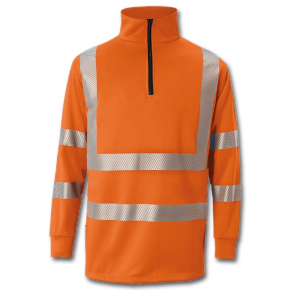 KÜBLER REFLECTIQ PSA 2 5046 warnorange - Zip-Sweatshirt