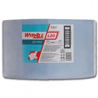 K.C. WYPALL L20 7317 - 23,5 x 38 cm perforiert -2-lagig - blau - Wischtücher Für Maschinen, Oberflächen und Hände