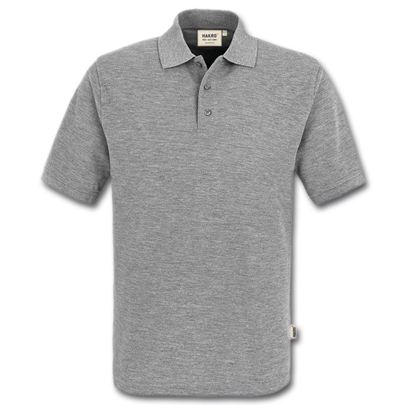 HAKRO 800 TOP grau-meliert- Polo-Shirt