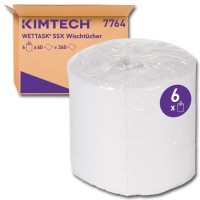 K.C. KIMTECH WETTASK SXX 7764 - 31 x 32 cm  perforiert - 1-lagig weiß -  Wischtücher Perfekt für Industrie und Gesundheitswesen