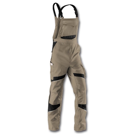 KÜBLER ACTIVIQ 3250 sandbraun/schwarz - Latzhose