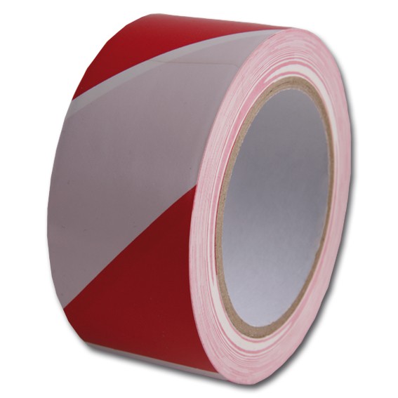 PVC rot/weiß -Bodenmarkierungsband