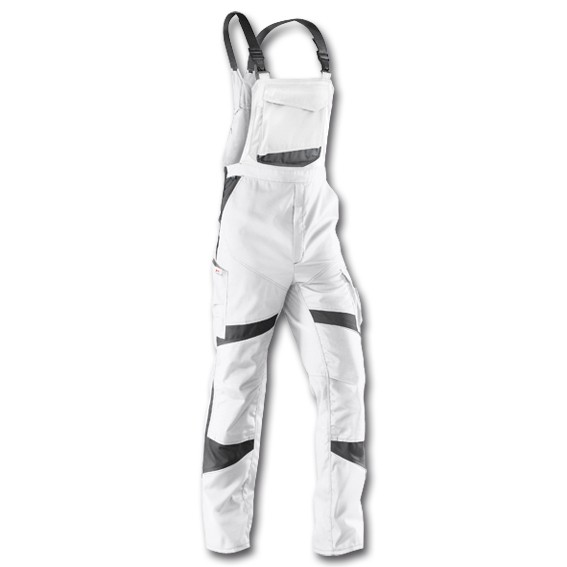 KÜBLER ACTIVIQ 3250 weiß/anthrazit - Latzhose