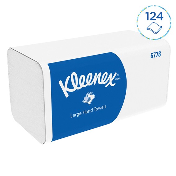 KLEENEX ULTRA 6778 - 21,5 x 31,5 cm -2-lagig - weiß - Papierhandtücher