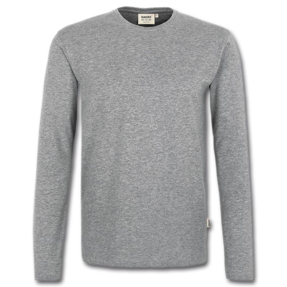 HAKRO 278 HEAVY grau-meliert - Longsleeve