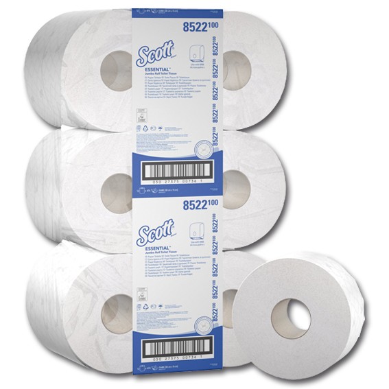 SCOTT 8522- 2 lg. Jumbo Toilettenpapier, weiß
