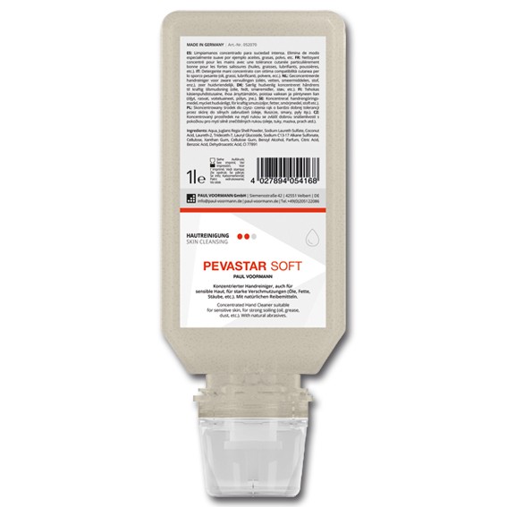 PEVASTAR SOFT - Handreiniger 1 l, Softflasche