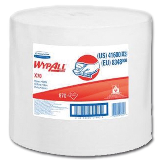 K.C. WYPALL X70 8348 - 31,5 x 34 cm perforiert -1-lagig - weiß - Wischtücher