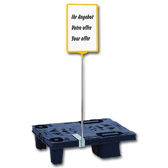 Palettenhinweisschildständer/ Plakat DIN A4