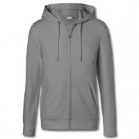 KÜBLER SHIRTS 5022 mittelgrau - Kapuzen-Sweatjacke KÜBLER SHIRTS 5022 mittelgrau - Kapuzen-Sweatjacke